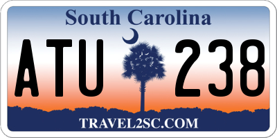 SC license plate ATU238