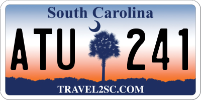 SC license plate ATU241