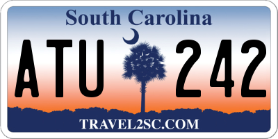 SC license plate ATU242