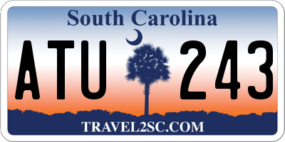 SC license plate ATU243