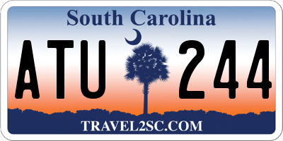 SC license plate ATU244