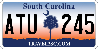 SC license plate ATU245