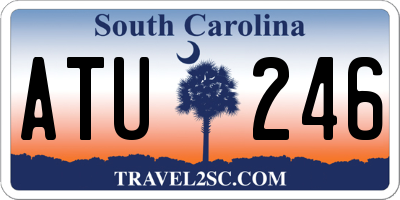 SC license plate ATU246