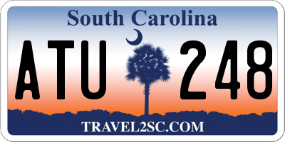 SC license plate ATU248