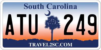 SC license plate ATU249