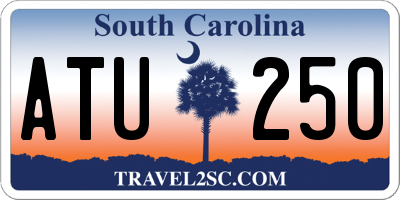 SC license plate ATU250