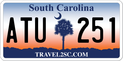 SC license plate ATU251