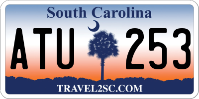SC license plate ATU253