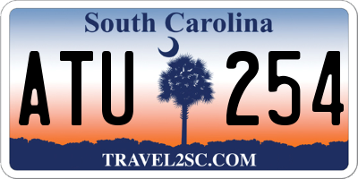 SC license plate ATU254