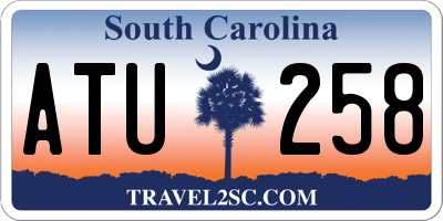 SC license plate ATU258