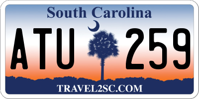 SC license plate ATU259