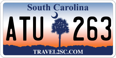 SC license plate ATU263