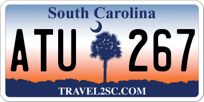 SC license plate ATU267