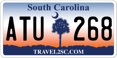 SC license plate ATU268