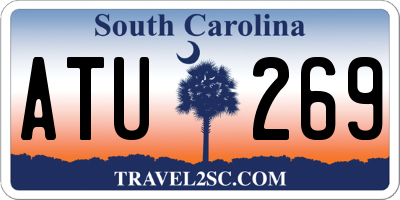 SC license plate ATU269