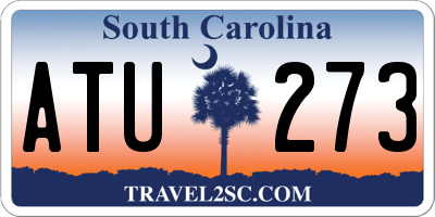 SC license plate ATU273
