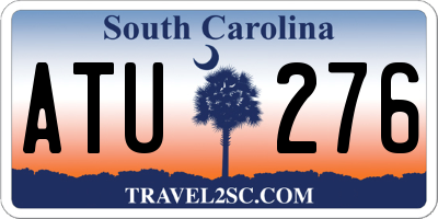 SC license plate ATU276
