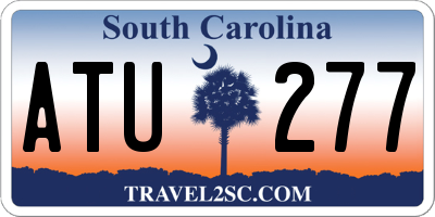 SC license plate ATU277