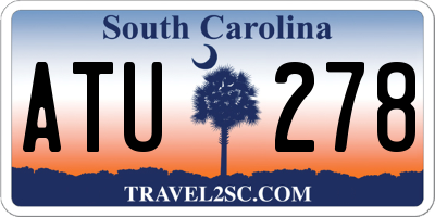 SC license plate ATU278