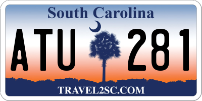 SC license plate ATU281