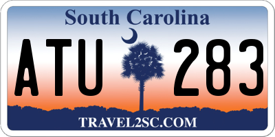 SC license plate ATU283