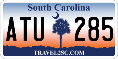 SC license plate ATU285