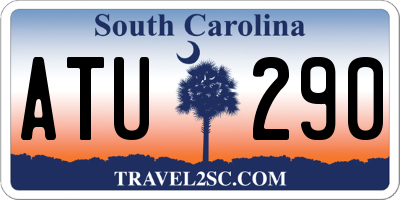 SC license plate ATU290