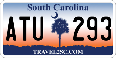 SC license plate ATU293
