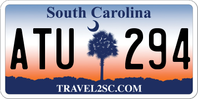 SC license plate ATU294
