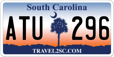 SC license plate ATU296