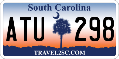 SC license plate ATU298
