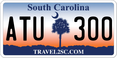 SC license plate ATU300