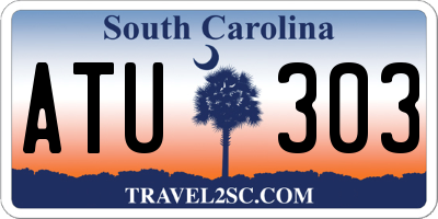 SC license plate ATU303