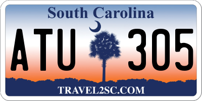 SC license plate ATU305
