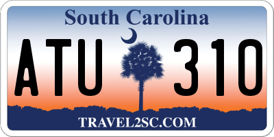 SC license plate ATU310