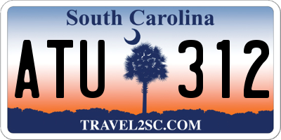 SC license plate ATU312