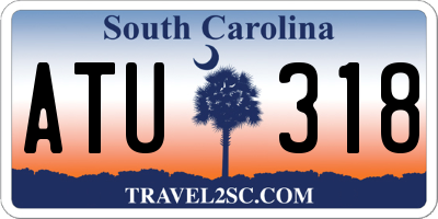 SC license plate ATU318