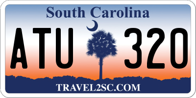 SC license plate ATU320