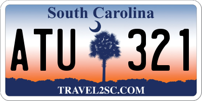 SC license plate ATU321