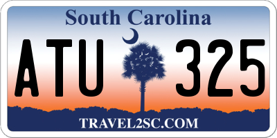 SC license plate ATU325