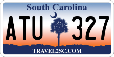 SC license plate ATU327