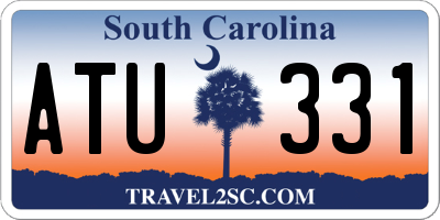 SC license plate ATU331