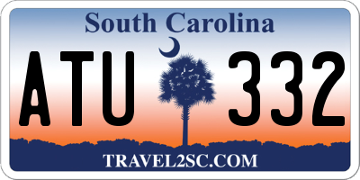 SC license plate ATU332
