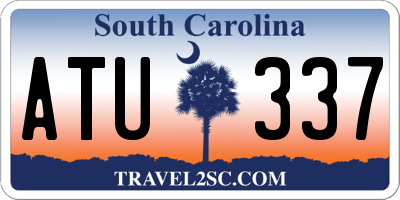 SC license plate ATU337
