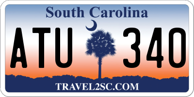 SC license plate ATU340