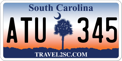 SC license plate ATU345