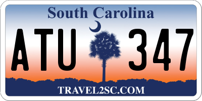 SC license plate ATU347