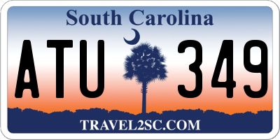 SC license plate ATU349