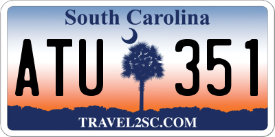 SC license plate ATU351