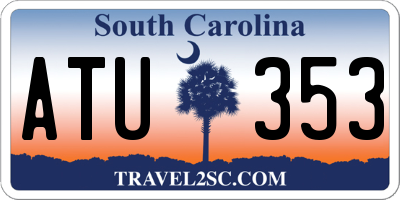 SC license plate ATU353